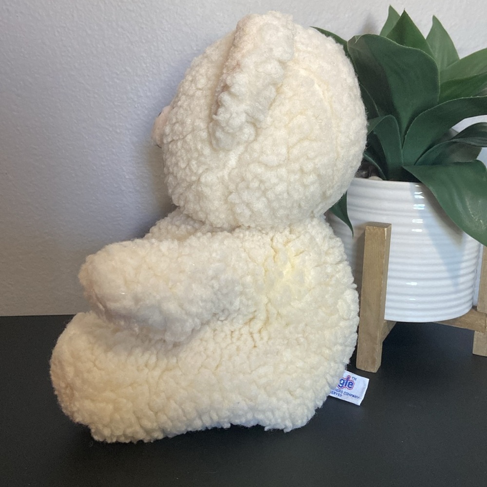 Vintage 1986 Snuggle Bear Hand Puppet: Adorable Cream Teddy Bear Plush - Picture 5 of 14